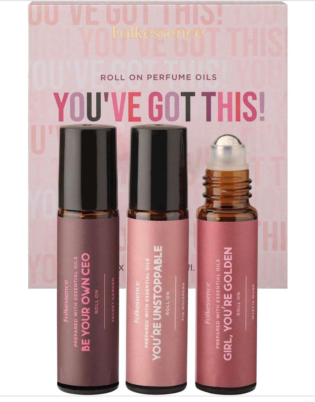 You’ve Got This! Gift Pack of 3 Roll On Perfume Oils