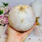 Huge Pink Amethyst Druzy Geode Sphere 11cm 1.86KG