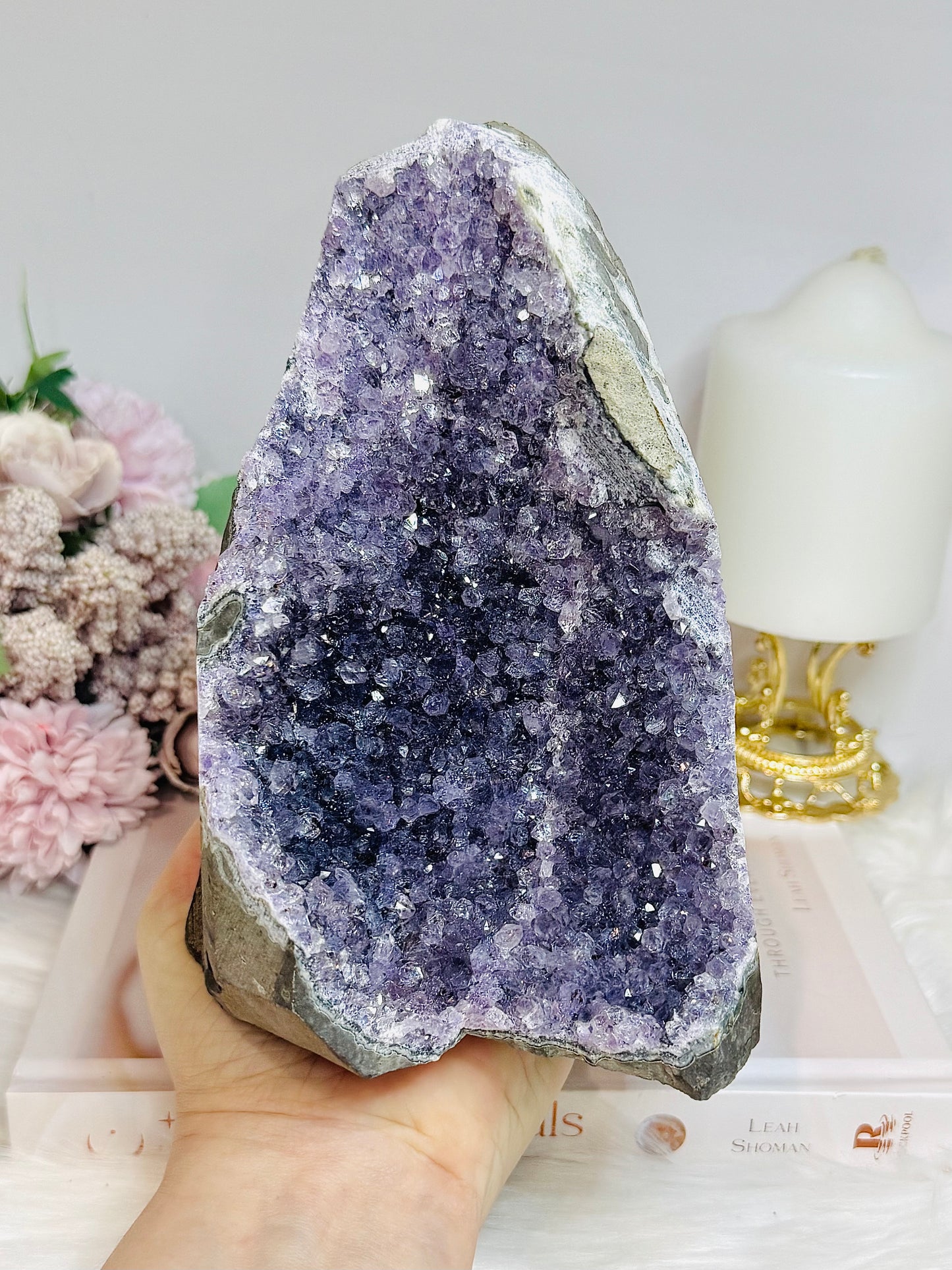Large Amethyst Base Cut Cluster 15cm 1.3kg