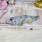 Carved Tiffany Stone Crocodile 14cm