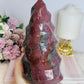 Huge High Grade Ocean Jasper Carved Flame 18cm 1.3KG