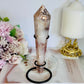 Stunning Cherry Blossom Agate Carves Wand | Tower On Stand 17cm (Inc Stand )