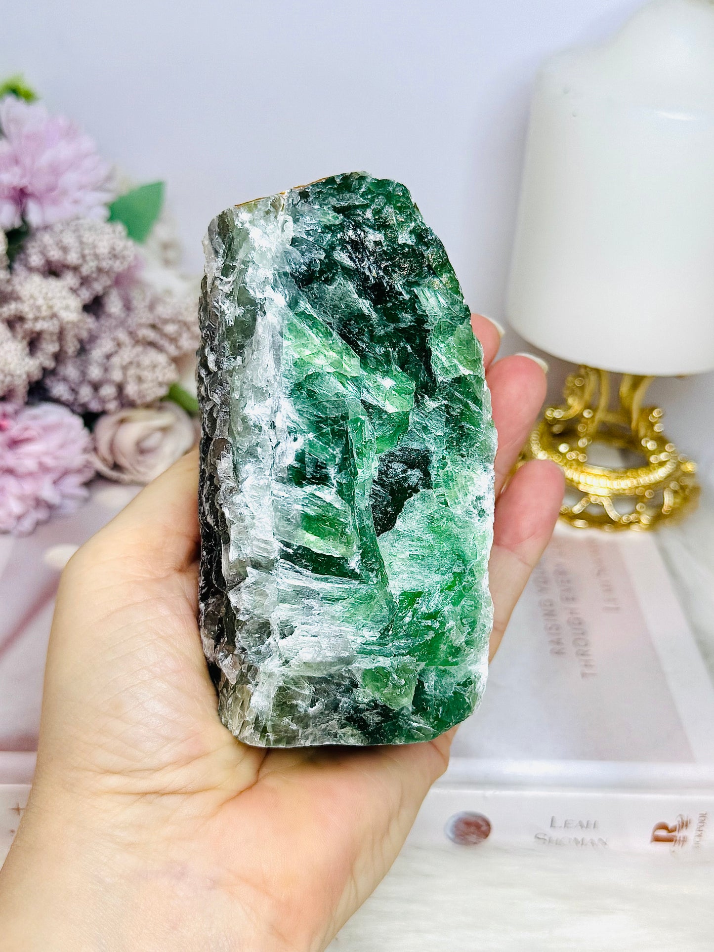 Natural Large Green Fluorite Specimen 11cm 750g