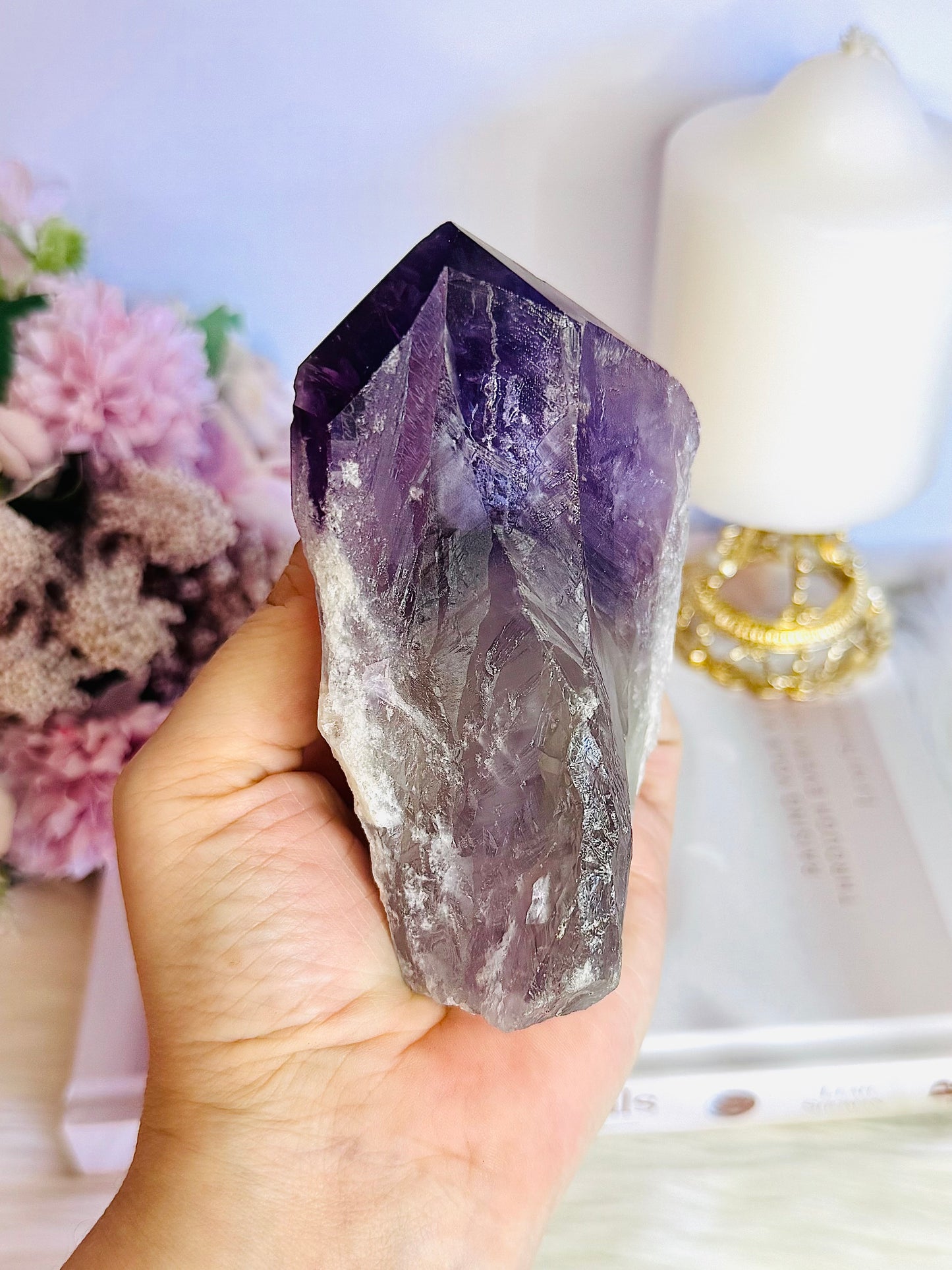 Natural Chunky Amethyst Dog Tooth | Point 11.5cm