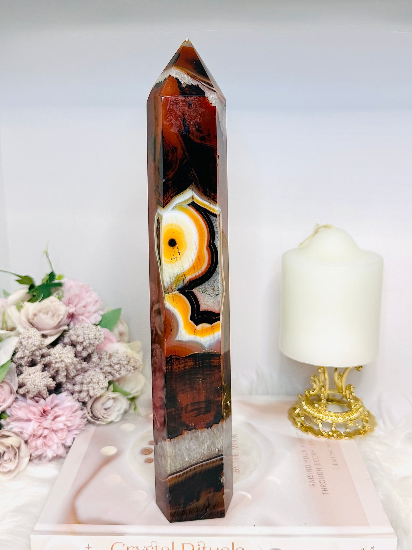 Huge Unique Carnelian Tower 28cm 1.08KG
