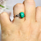 Adjustable Malachite Ring in Gift Bag
