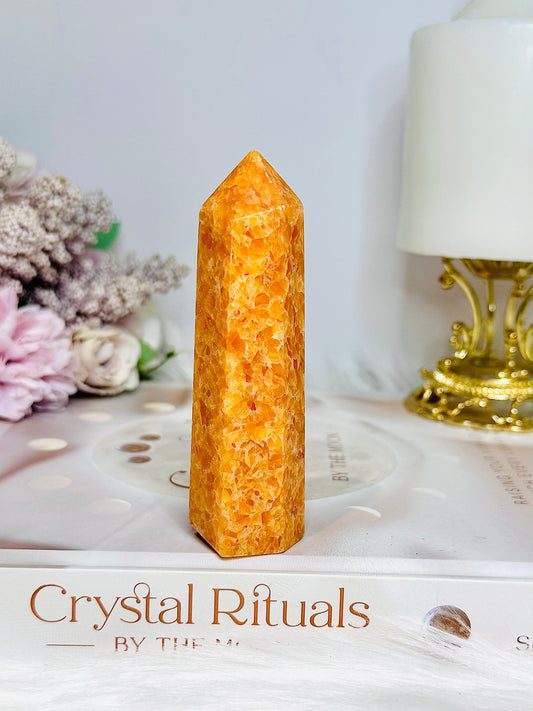 Perfect Orange Sunstone Tower 9.5cm