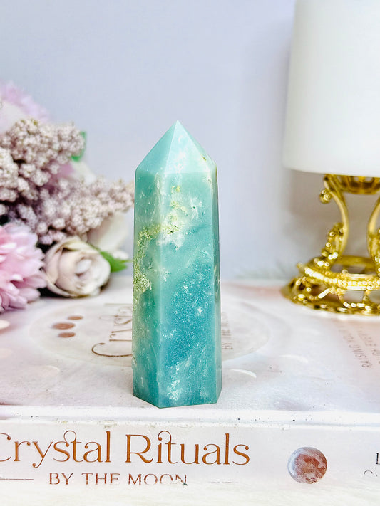 Chunky Sky Blue Quartz Tower 8.5cm