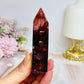 High Grade Fire Quartz Tower with Rainbows 8.5cm