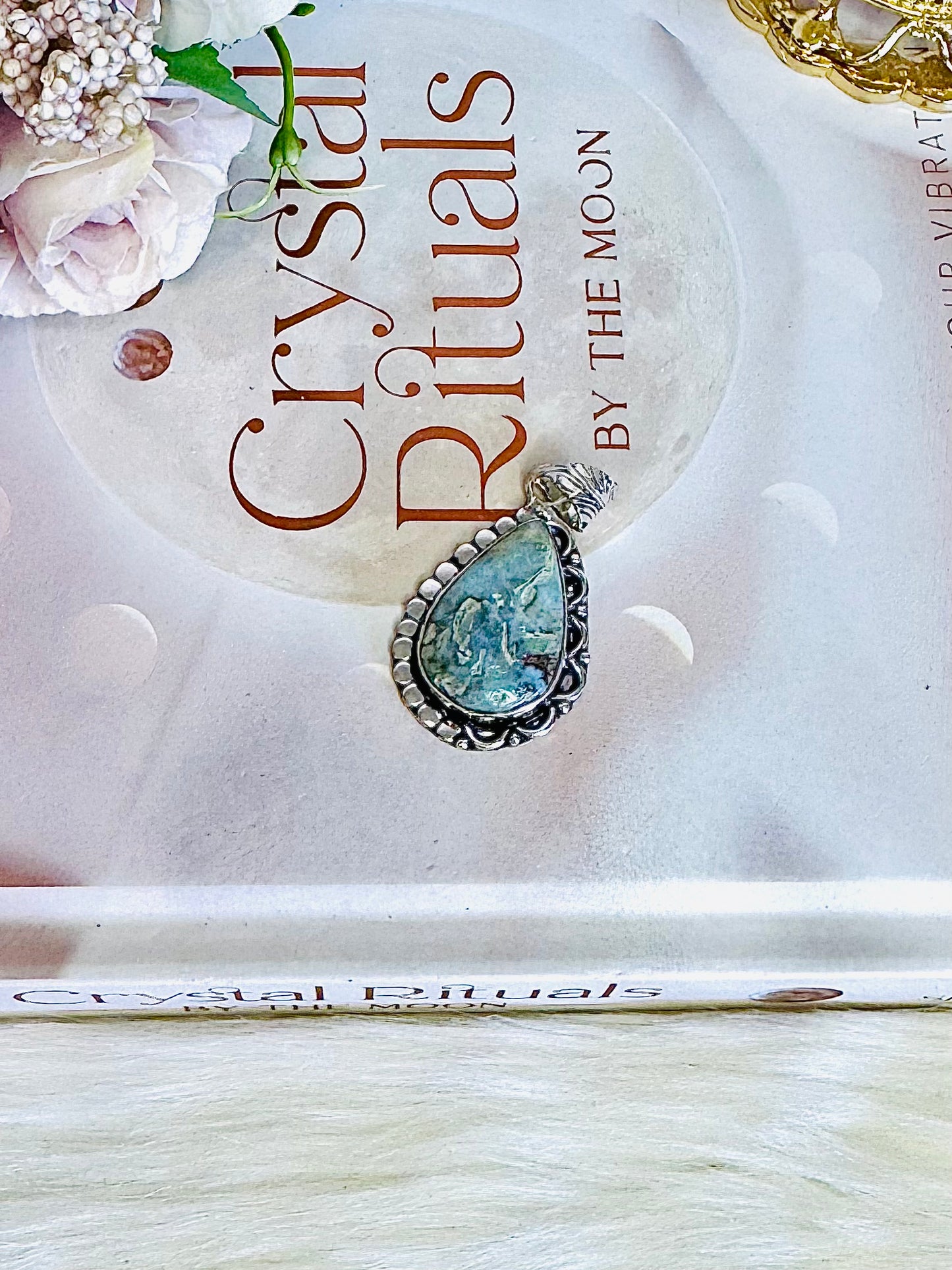 Simply Stunning Large Larimar Pendant In Gift Bag