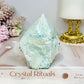 Large Green Amazonite Polished Point 9.5cm