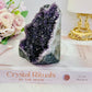 Absolutely Beautiful 9.5cm 471 Natural Amethyst Base Cut Cluster From Brazil