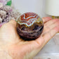 Crazy Lace Amethyst Sphere on Stand 221g