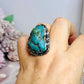 Sterling Silver 925 Turquoise Ring Size 9 In Gift Bag