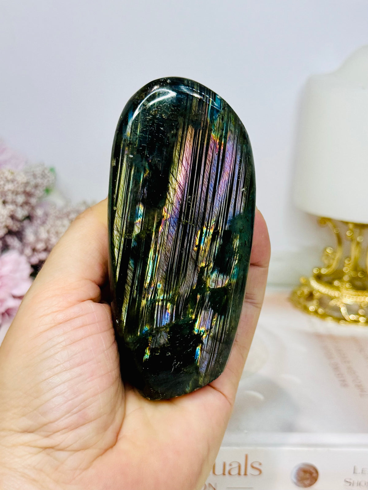 Purple Flash Labradorite Freeform 10cm 287g