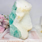 Incredible Huge 2.68KG Natural Green Fluorite Chunky Tower | Obelisk with Rainbows 
(please note back of tower is not flat see pics)