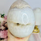 Huge Druzy Agate Carved Egg On Stand 1.75KG
