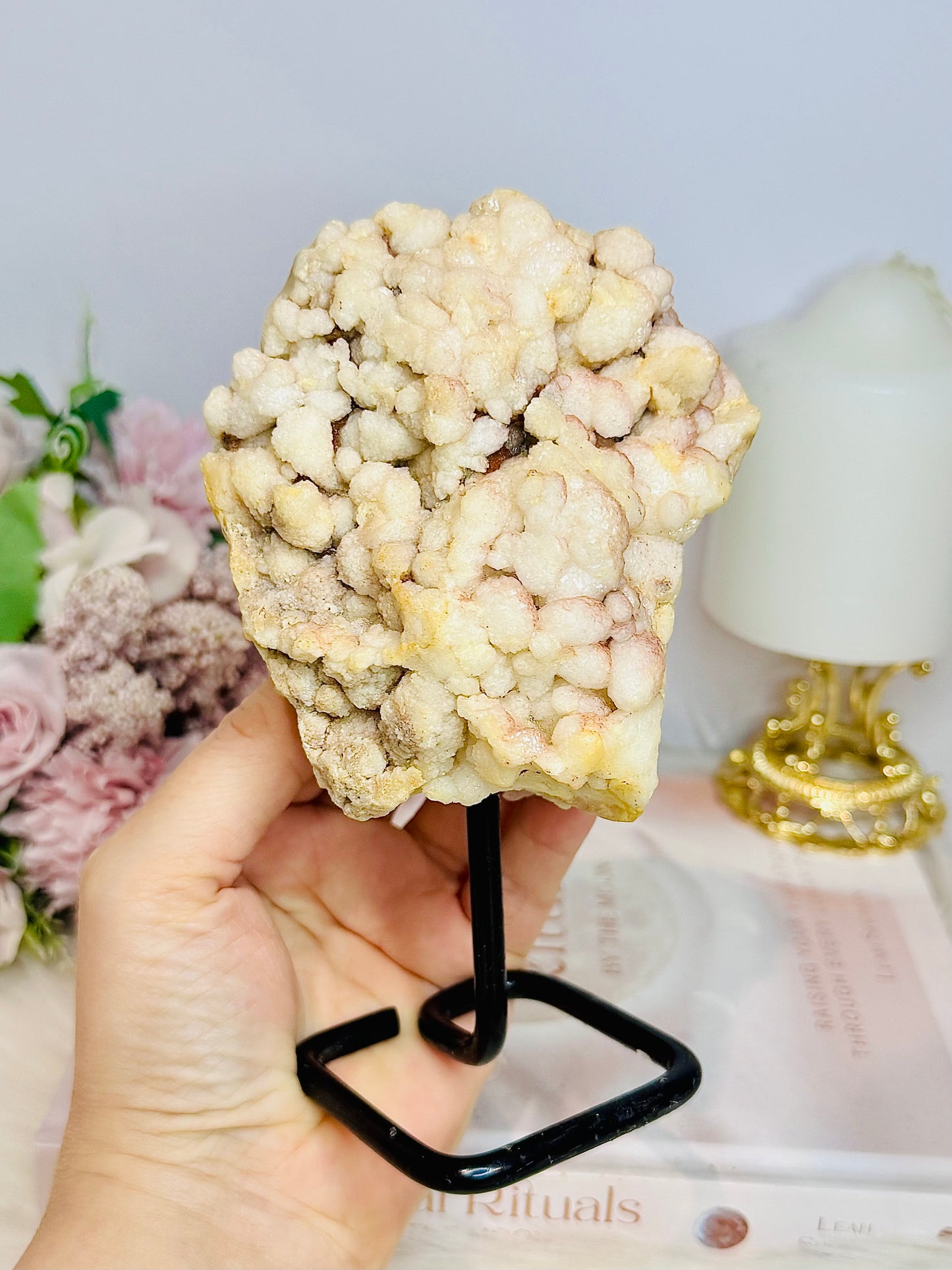 Natural Pink Amethyst Freeform Specimen On Stand 16cm 651grams