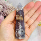 Flower Agate Druzy Tower 10cm