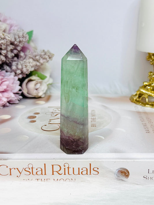 Watermelon Fluorite Tower 8.5cm