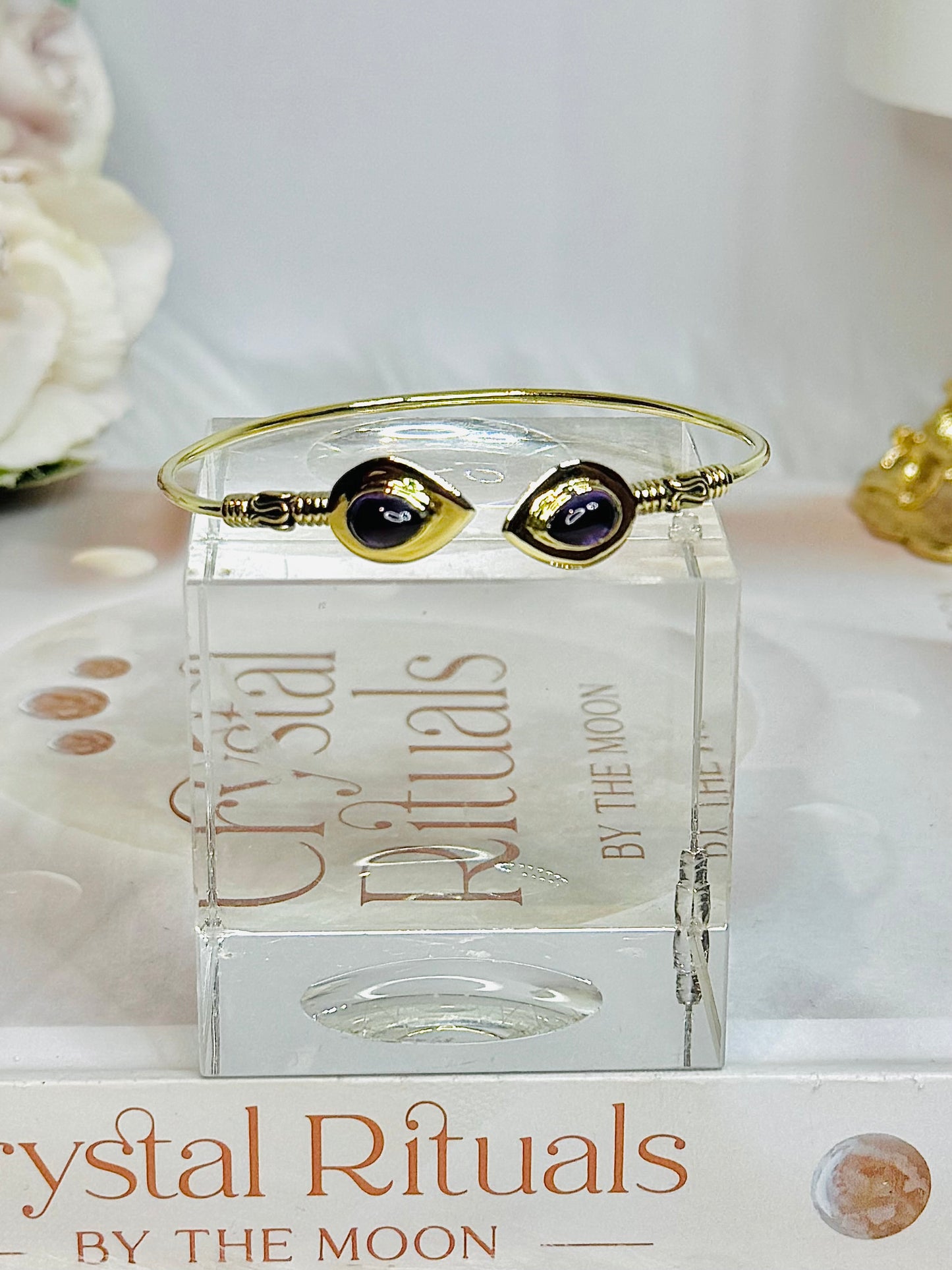 Brass Amethyst Bracelet