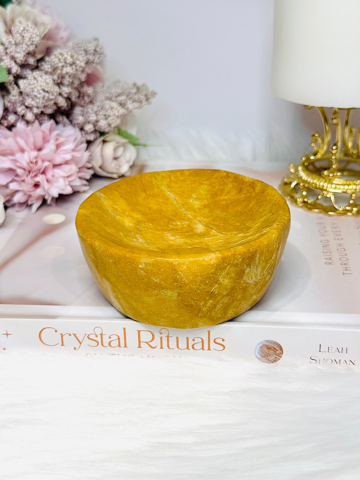 Jasper Carved Bowl 477g 8.5cm