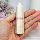 Pink Banded Calcite | Pork Stone Tower 9.5cm