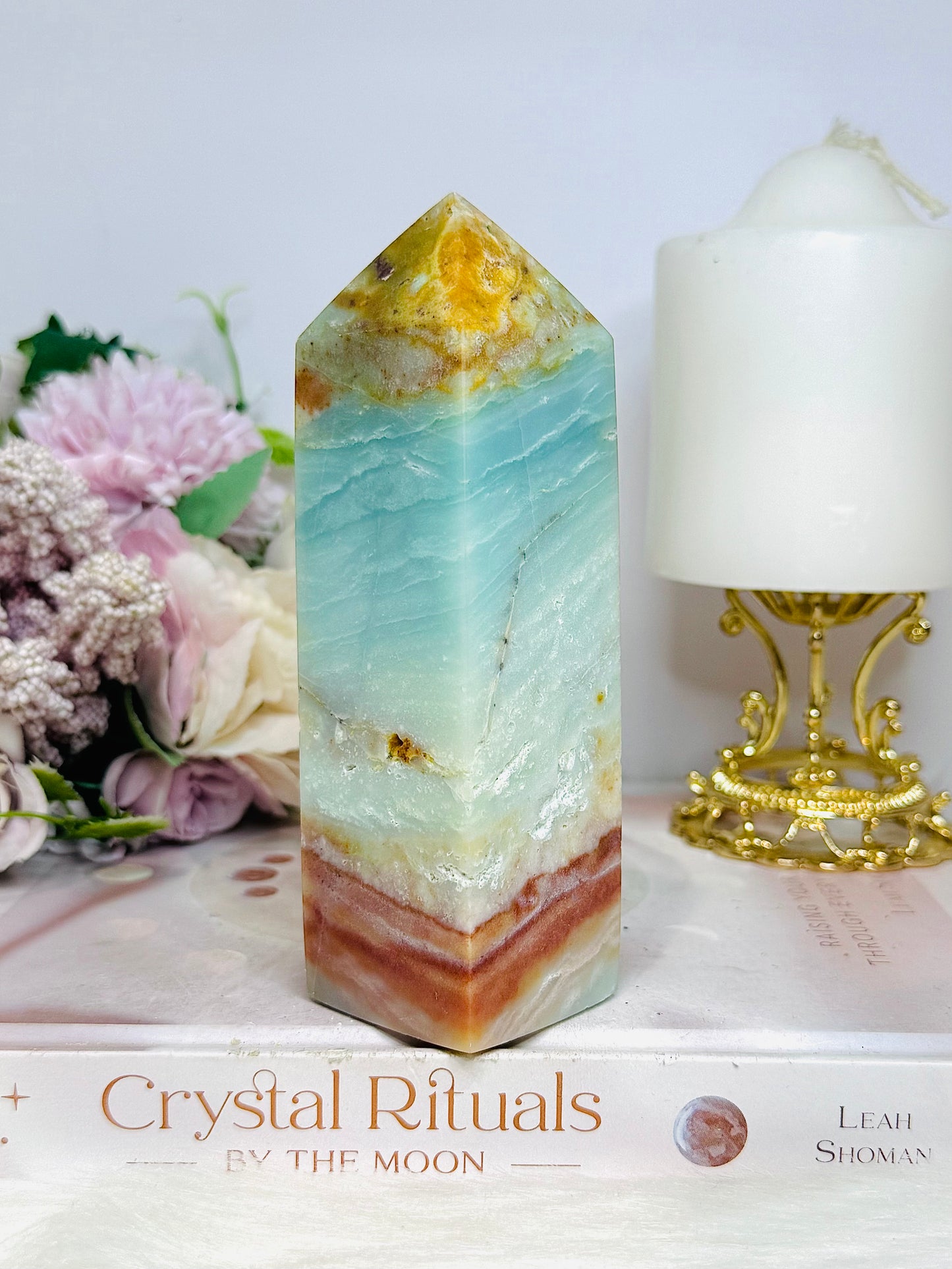 Caribbean Calcite Chunky Tower 13.5cm 442g