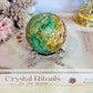 Beautiful Natural Variscite Sphere On Stand 6.5cm