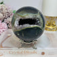 High Grade Huge Amethyst Druzy Agate Sphere on Stand 934g