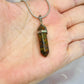Unakite Pendant on Silver Chain in Gift Bag