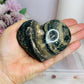 Ocean Jasper Puffy Heart on Stand 283g