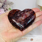 High Grade Fire Quartz Heart On Stand 8cm