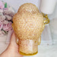 Huge 1.39KG Resin Rose Quartz Filled Buddha Head