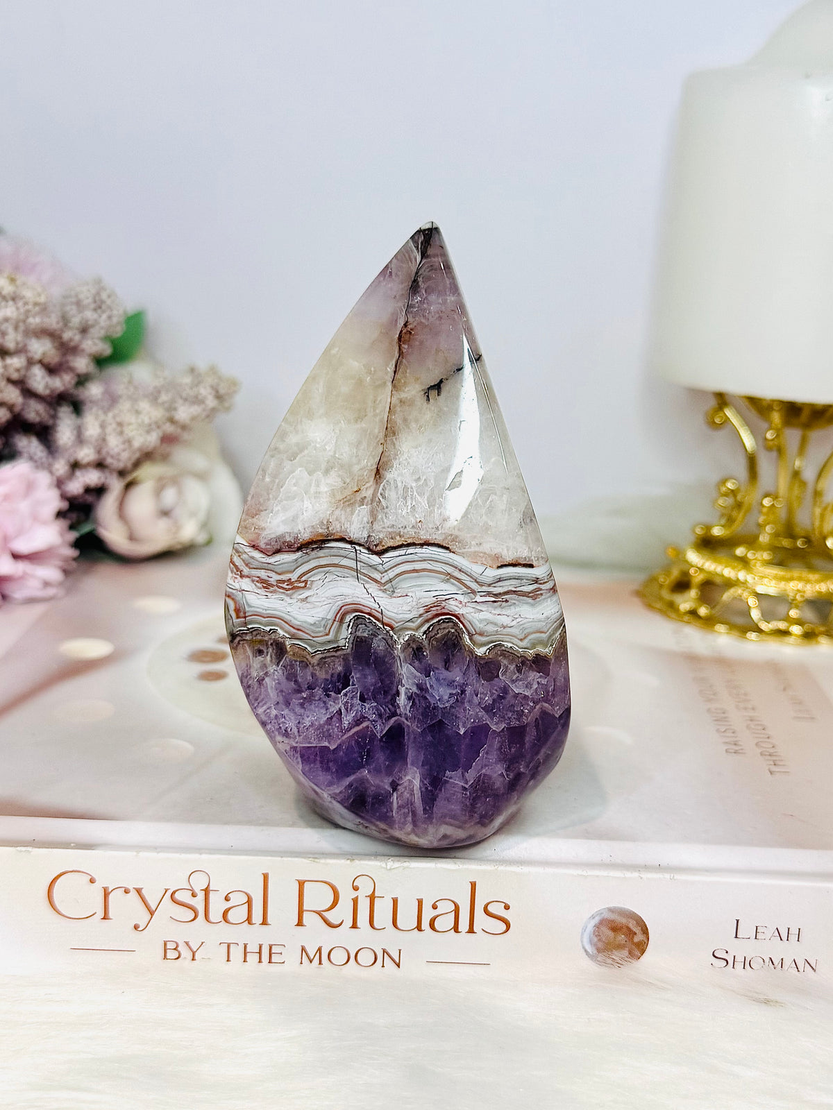 Chevron Amethysy Freeform 11cm 360g