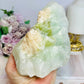 Large Pistachio Calcite Natural Specimen Freeform 11cm 1.15KG