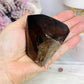 High Grade Smokey Quartz Polished Freeform With Rainbows On Stand 375g