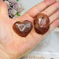 High Grade Shimmering Sunstone with Moonstone Heart & Palm Stone Set