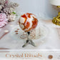 Flower Carnelian Sphere on Stand 95g