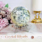 Large 404gram Dentrictic Opal Sphere On Silver Stand