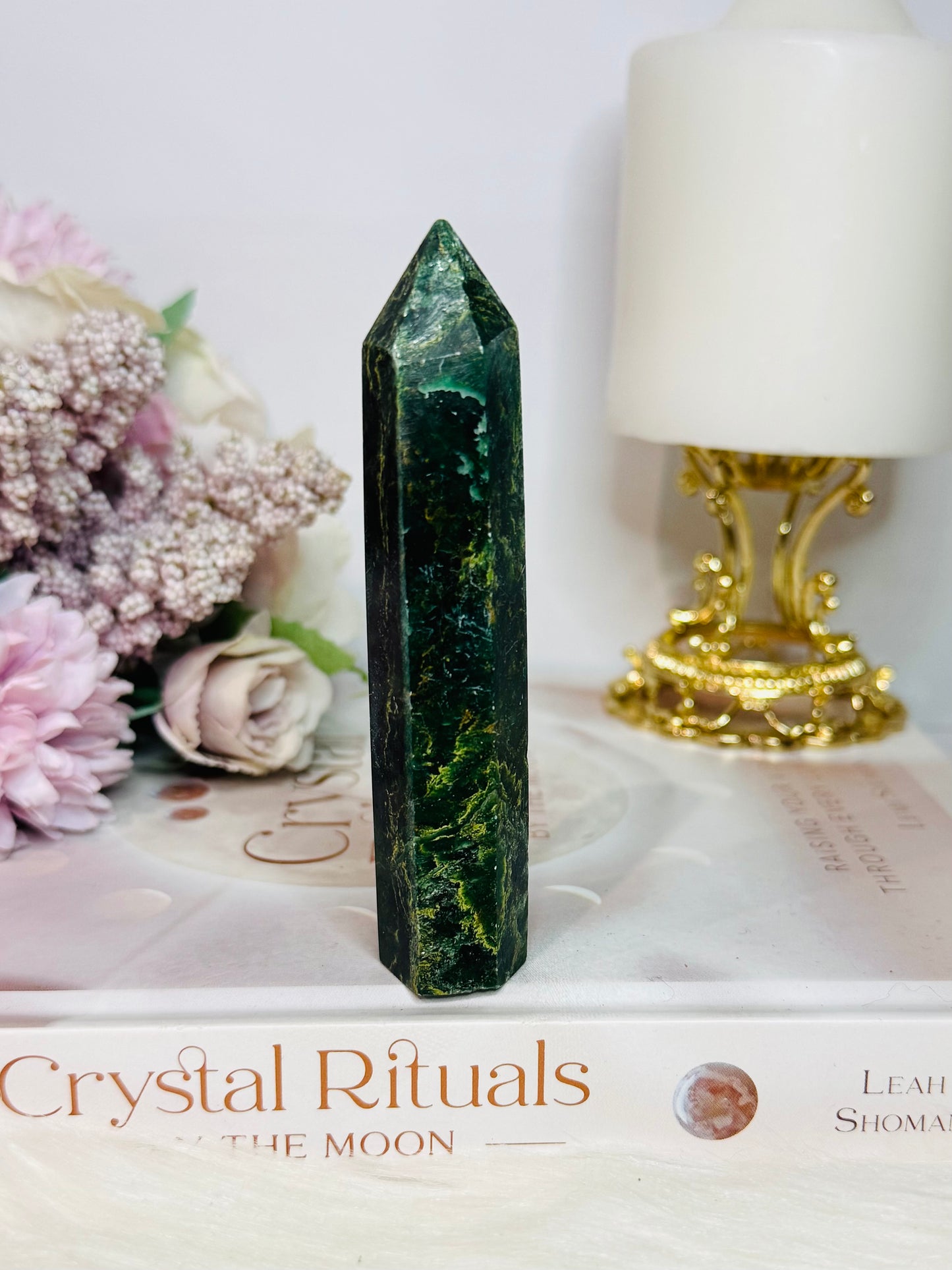 Beautiful 10cm  Emerald Jasper Tower