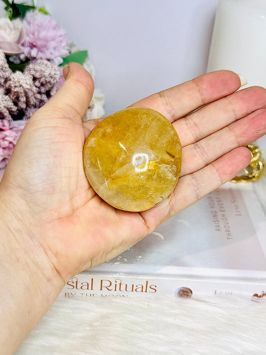 Large Golden Healer Palm Stone