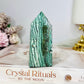 Green Unicorn Agate Tower 9cm