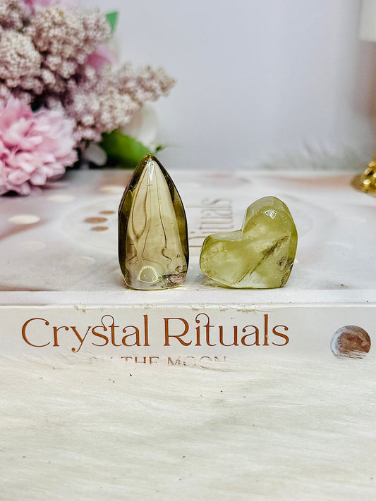 Citrine Small Freeform & Heart Set