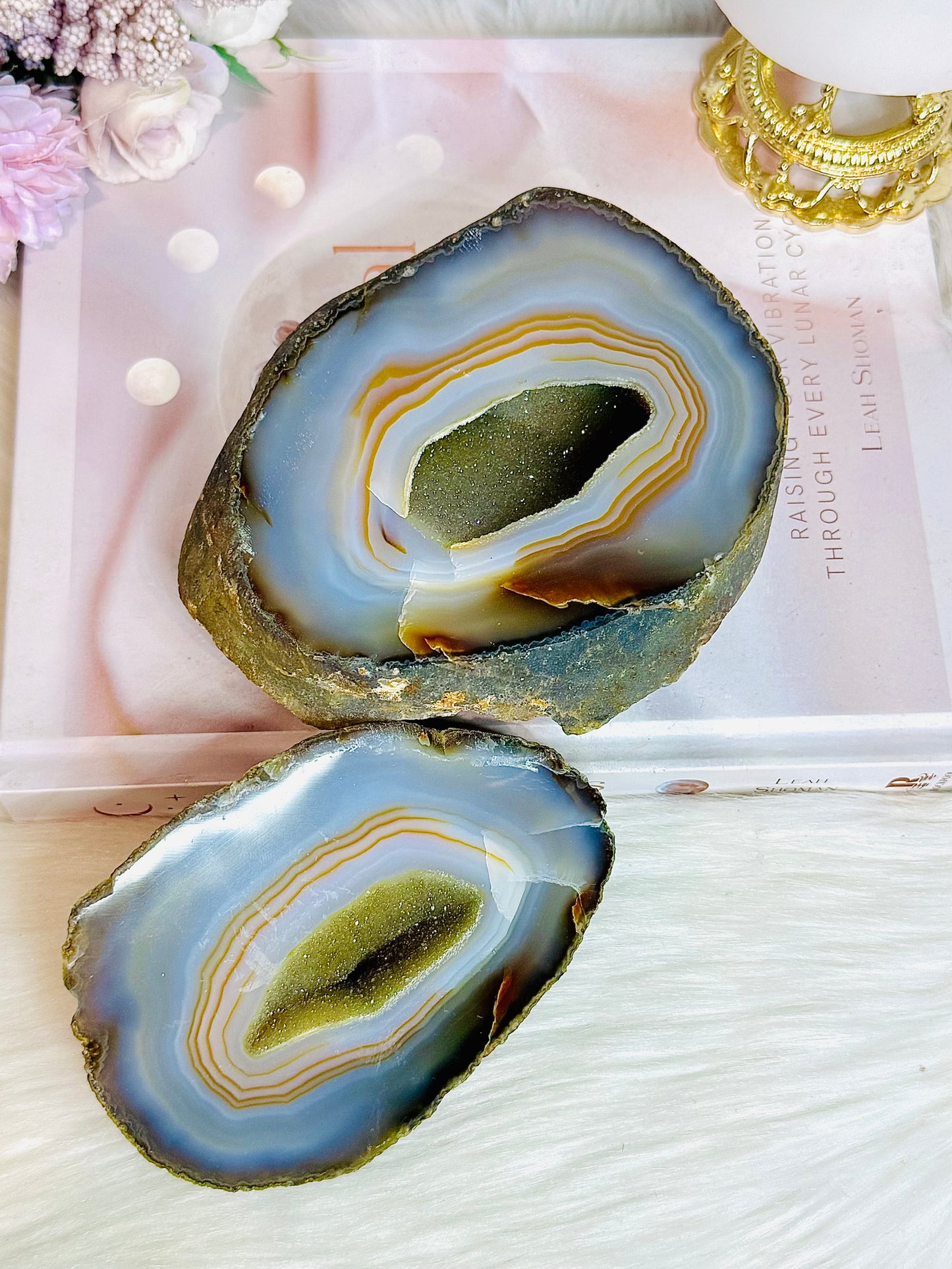 Large Natural Druzy Agate Jewellery Box | Geode 1.17KG