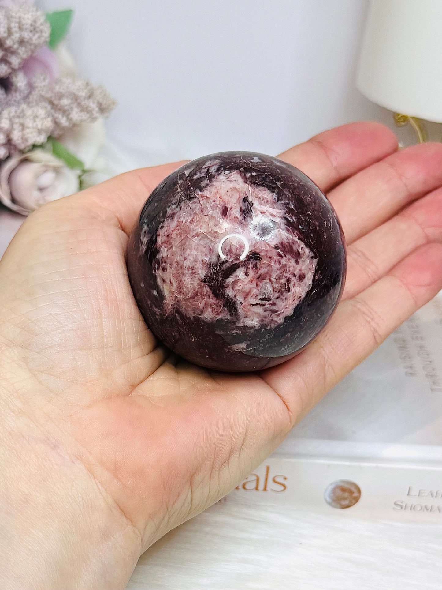 Red Jasper Sphere on Stand 264g
