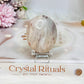 Pink Aragonite Palm Stone (stand not included)