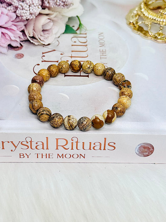 Gorgeous Picture Jasper Bracelet In Gift Bag