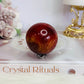 Carnelian Sphere on Small Stand 5cm
