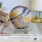 High Grade Rare Incredible Large Natural Tiffany Stone Carved Sphere On Stand 8cm 678grams
